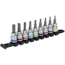 Image of Sealey Premier Platinum TRX-Star* Socket Bit Set 3/8"Sq Drive 9pc