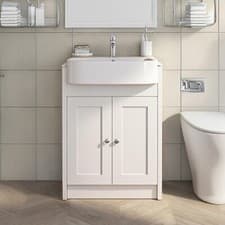 Image of BELOFAY Vanity Unit with Basin | 600mm Floor-Standing Bathroom Cabinet Premium