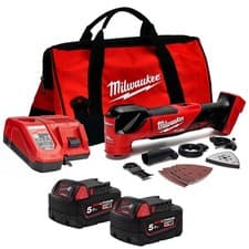 Image of Milwaukee M18FMT-502B 18V FUEL Brushless Multi-Tool Kit + Accessories 2X 5.0Ah
