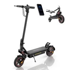 Image of 9.3-inch off-road electric scooter with dual shock absorbers and motor