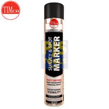 Image of Timco 750ml line marking paint survey & spot aerosol spray paint