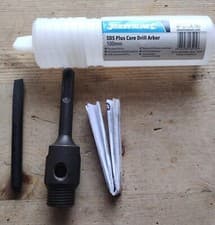 Image of SILVERLINE 100MM SDS Plus Core Drill Arbor with 1 x Ejector Drift