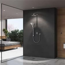 Image of Aqualisa Optic Q Smart Shower Concealed Adjustable Fixed Dual Head Wall Chrome