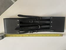 Image of All Saints Wide Leather Belt Size M New