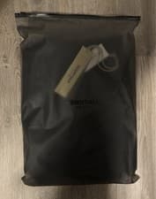 Image of Essentials Fear Of God Black Uncuffed Joggers Sweatpants Size Large New