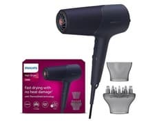 Image of Philips Hair Dryer 5000 Series, ThermoShield Technology, Ionic, with Nozzle and