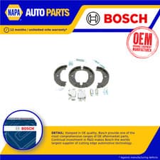 Image of Handbrake Shoes Set 0204113803 Bosch Parking KF3803 Genuine Quality Guaranteed