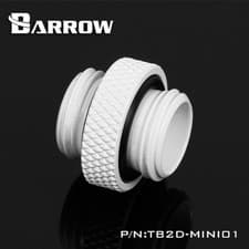 Image of Barrow G1/4" White 5mm Mini Male To Male Low Profile Fitting Extender - 276