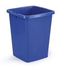 Image of Durable 90L Waste Bin Blue | Square Recycling Bin | Food Bin | DURABIN