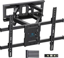 Image of PERLESMITH TV Wall Bracket 37–85" Swivel Tilt Extend Mount VESA 600x400 60kg