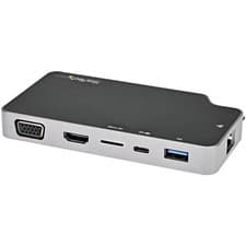 Image of StarTech USB C Multiport Adapter - USB-C to 4K HDMI or VGA Video with 100W Po...