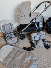 Image of Mamas & Papas Ocarro All-Terrain pushchair stroller bundle - Georgie grey