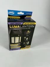 Image of JML Solar Powered Outdoor Luma Lantern with LED Garden Lights and Motion Sensor