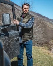 Image of Hoggs of Fife Mens Kingston Rip-Stop Gilet Lightweight Country Bodywarmer S-3XL