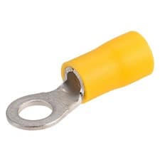 Image of TruConnect Yellow 5mm Ring Terminal Pk of 100