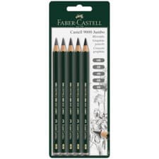 Image of Faber-Castell 9000 Jumbo Graphite Pencil Set (5pc)