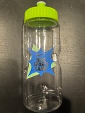 Image of Brand New Nike Sports Camp Water Bottle Clear/Green/Blue