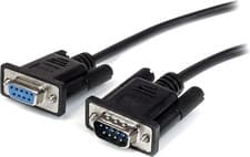Image of Startech.Com 3M Black Straight through DB9 RS232 Serial Cable - DB9 RS232 Serial