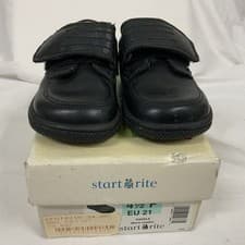 Image of Start Rite Boys Black Leather Shoes, Size 4.5F/EU21 Infant,new with box, RRP £34