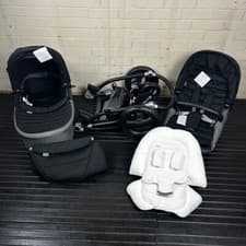 Image of Britax Affinity 2-in-1 Pushchair Pram – Black Thunder – Raincovers