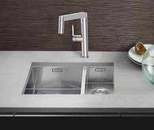 Image of Blanco 521613 ZEROX 340/180U LH 1.5 Bowl Undermount Stainless Steel Kitchen Sink