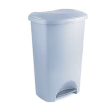Image of Addis Eco Made 100% Recycled Plastic Kitchen Pedal Bin 50L Light Grey 518358ebay