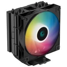 Image of Deepcool Ag400 Black Argb V2 Cpu Air Cooler 120Mm Pwm Fan 4 Direct Touch Heat Pi