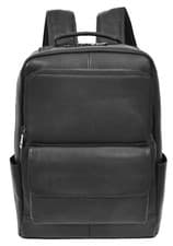 Image of Real Leather Backpack Casual Large Size Laptop Rucksack Clifton Black