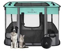 Image of Dog Playpen,Pet Playpen, Foldable Dog Cat Playpens,Portable Exercise Kennel Tent