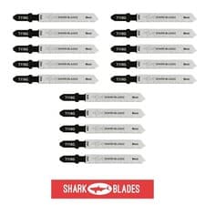 Image of 15 x Jigsaw Blades T118G for Sheet Metal Fine Cut Dewalt Bosch Makita by Shark