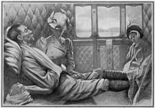 Image of Casualty of 2nd Boer War 1899 1902 A wounded British officer in a - Old Photo