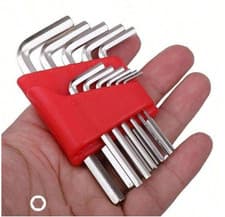 Image of 11 Pcs Metric Allen Wrench Set L Wrench Keys Size Allen Key Short Arm Vehicle Re