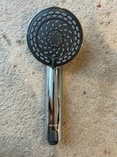 Image of Aqualisa Harmony Shower Head Universal Dark Grey / Chrome 105mm - Brand New