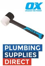 Image of OX Tools Combination Rubber Mallet 16oz White & Black OX-T081916