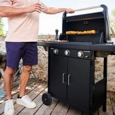 Image of Campingaz 3 Series Compact LS Gas BBQ With Side Burner