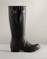 Image of Hunter Men's Original Tall Side Adjustable Matte Black Wellington Boots, UK 8