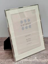 Image of Sixtrees Silver Plated Photo Frame with Aperture, 8’ x 10’