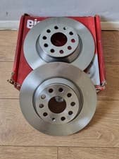 Image of EICHER REAR BRAKE DISCS PAIR FOR AUDI SEAT SKODA VW 3Q0615601 3Q0615601A