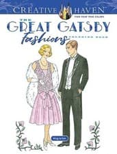Image of Creative Haven Great Gatsby Fashions Coloring Book