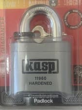 Image of KASP 62mm High Security Combination Hardened Shackle Gate/Door Padlock - K11960D