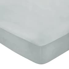 Image of Bedeck of Belfast 300 Thread Count Fitted Sheet King Size Silver