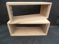 Image of 2 X 4u UNIT 19" INCH MONITOR SPEAKER STAND RACK CABINET RECORDING STUDIO