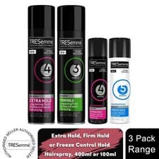 Image of TRESemme Volume & Lift, Extra, Firm & Freeze Control Hold Hairspray, 3 Pack