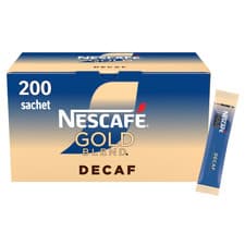 Image of Nescafe Gold Blend Decaf Instant Coffee Sachets 360g 200 x 1.8g Sticks