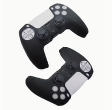 Image of Game Controller Grip + Thumbstick Cap Set – Compatible with PS5 Controllers