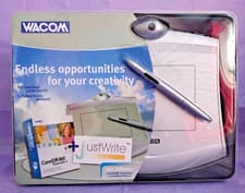 Image of 059. WACOM Creative Wireless Pen, Tablet & Cable Writing & Drawing set.