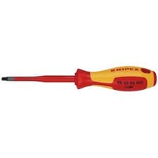 Image of KNIPEX 98 25 02 SLS VDE Insulated Plus/Minus Pozidriv Screwdriver, PZ/S2 x 100mm