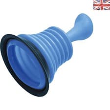 Image of 115mm Drain Plunger - Clear, Lightweight and Eco-Friendly Unclogging Aid