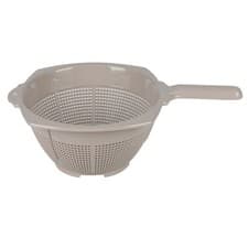 Image of Plastic Colander Strainer Kitchen Drainer With Handle Food Pasta Fruit Veg 25cm