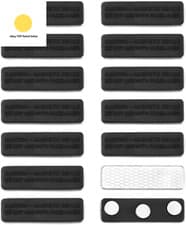 Image of ® 12 Pack Magnetic Name Badge, Magnetic Name Tag Holder with Adhesive For